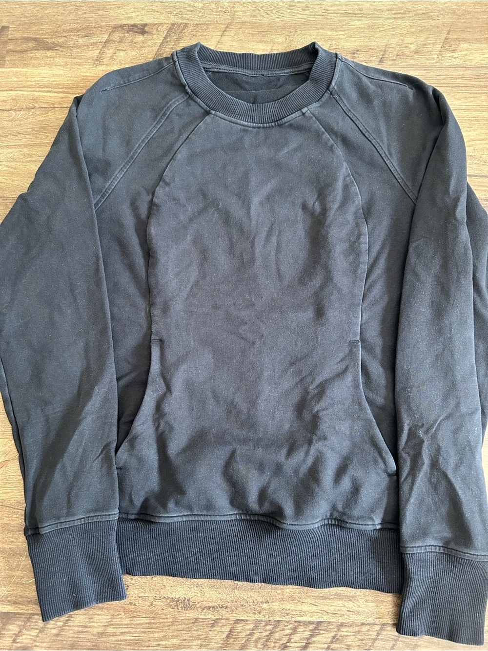 Lululemon Scuba Crew Pullover Sweatshirt - Black - Size 6